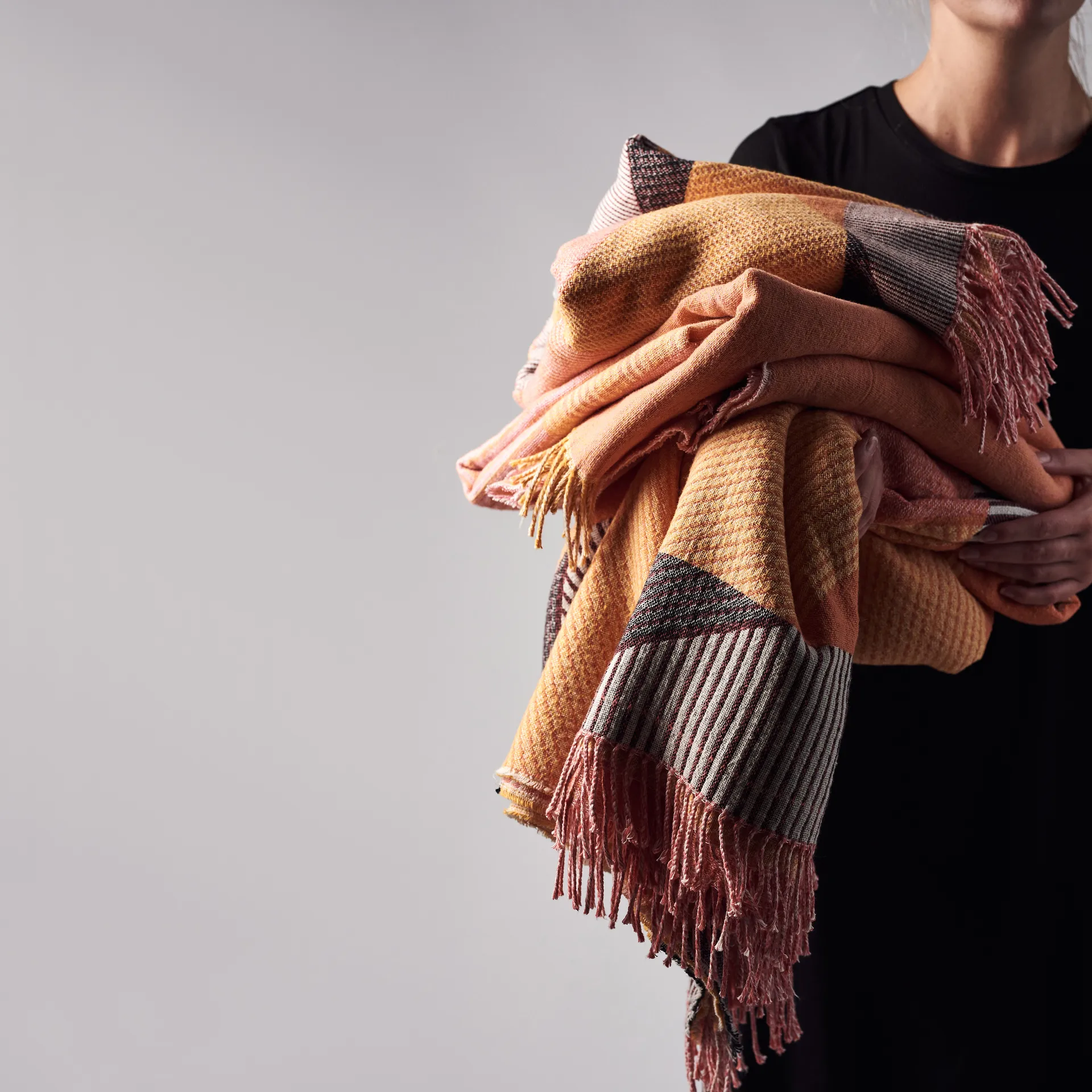 Metric コットンスロー, pink NJRD | 二オール