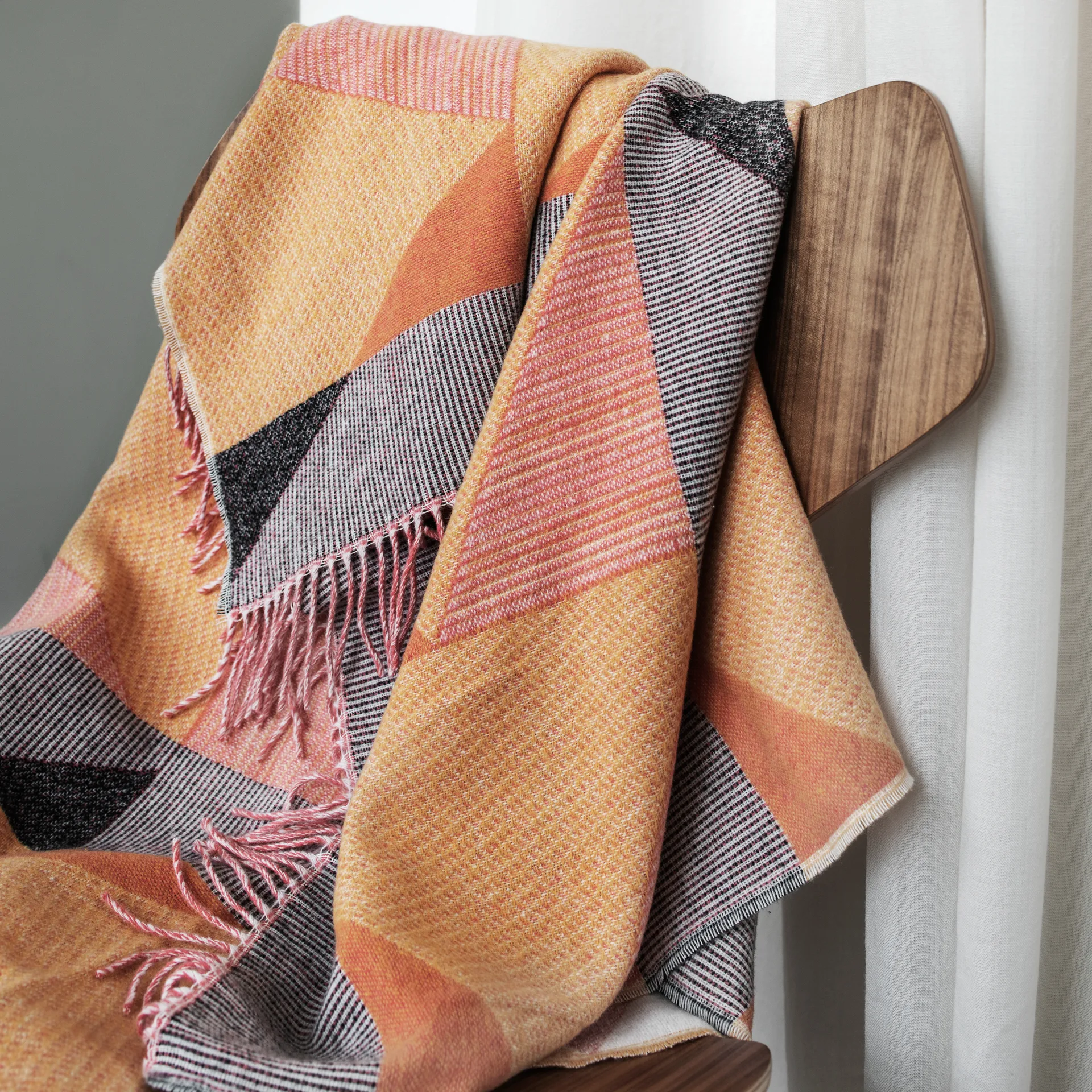 Metric コットンスロー, pink NJRD | 二オール