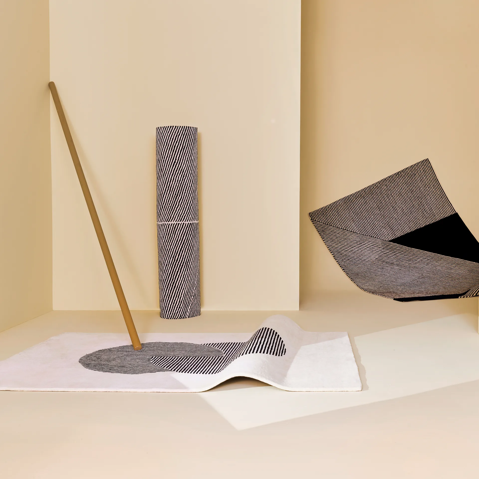 Rectangles ウールラグ ナチュラル ホワイト, 170x240 cm NJRD | 二オール