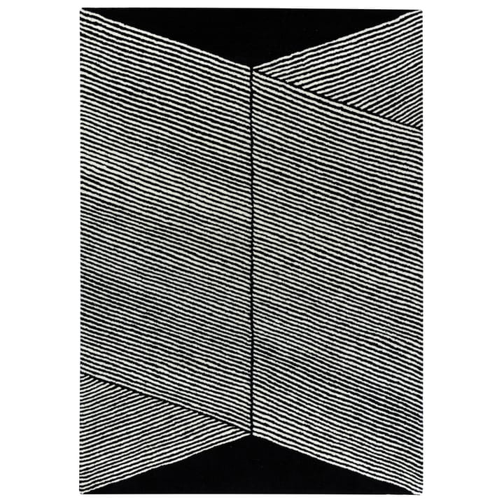 Rectangles ウールラグ ブラック - 200x300 cm - NJRD | 二オール