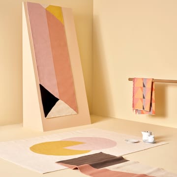 Rectangles ブロック キリム ラグ ピンク - 80x240 cm - NJRD | 二オール