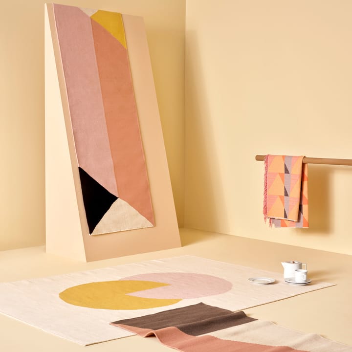 Rectangles ブロック キリム ラグ ピンク, 80x240 cm NJRD | 二オール