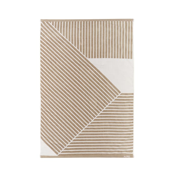 Stripes バスタオル 100x150 cm, Beige NJRD | 二オール