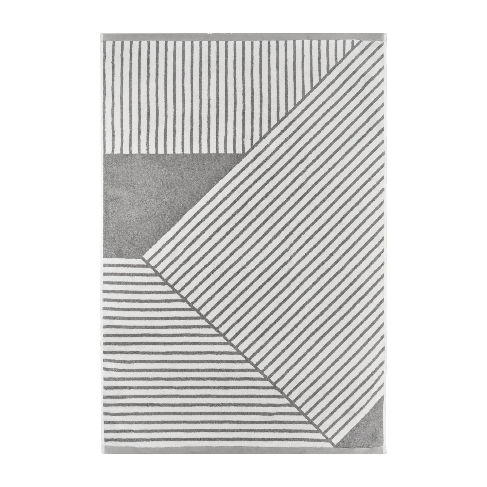 Stripes バスタオル 100x150 cm, Grey NJRD | 二オール