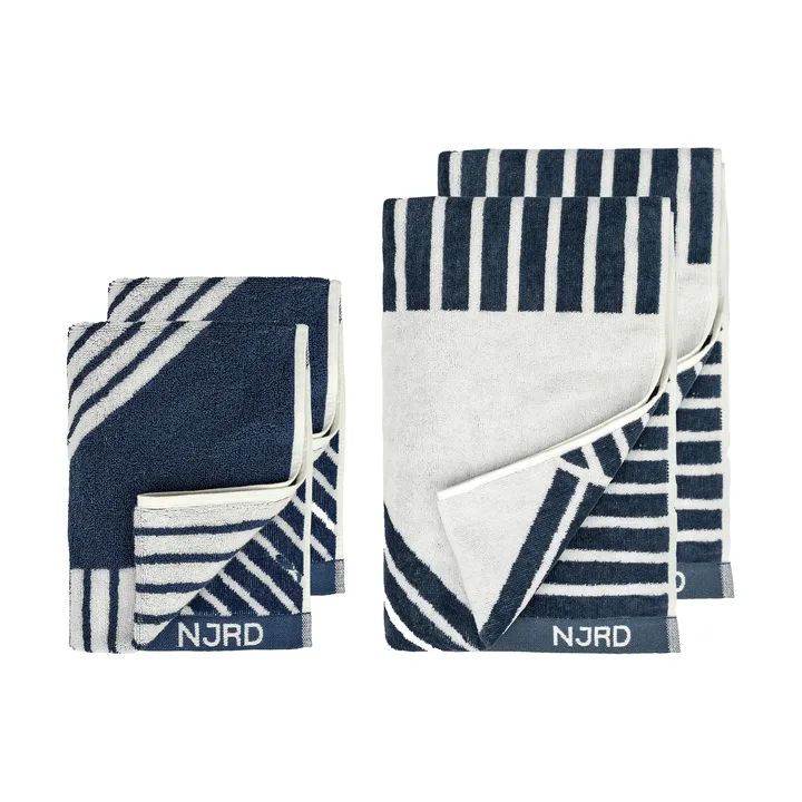 Stripes キッチンタオル 4枚セット - Blue - NJRD