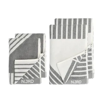 Stripes キッチンタオル 4枚セット - Gray - NJRD