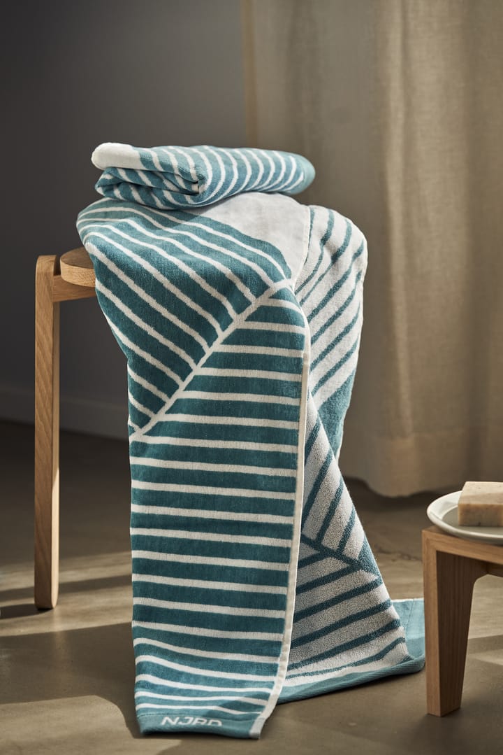 Stripes タオル 50x70 cm Special Edition 2022, Turquoise NJRD | 二オール