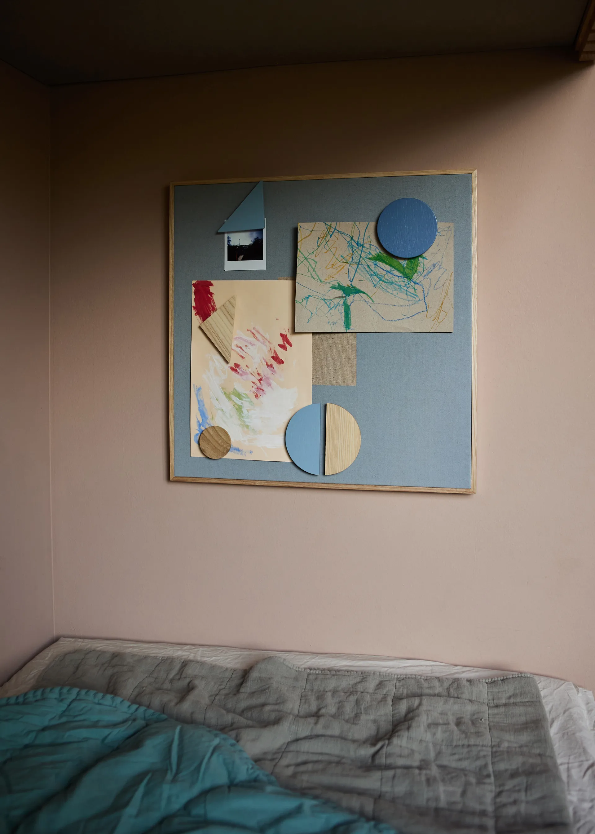 マグネットボード マグネット3個付き, Blue Nofred