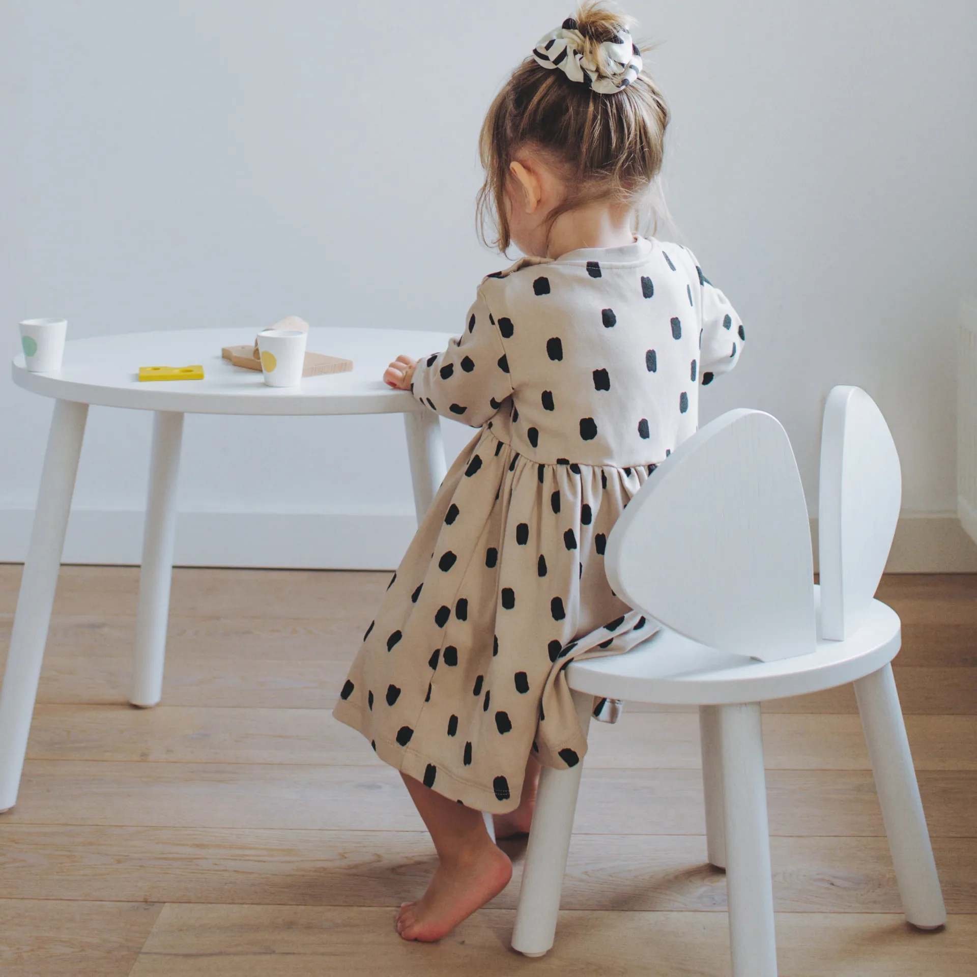 Mouse テーブル 子供用 テーブル, White Nofred