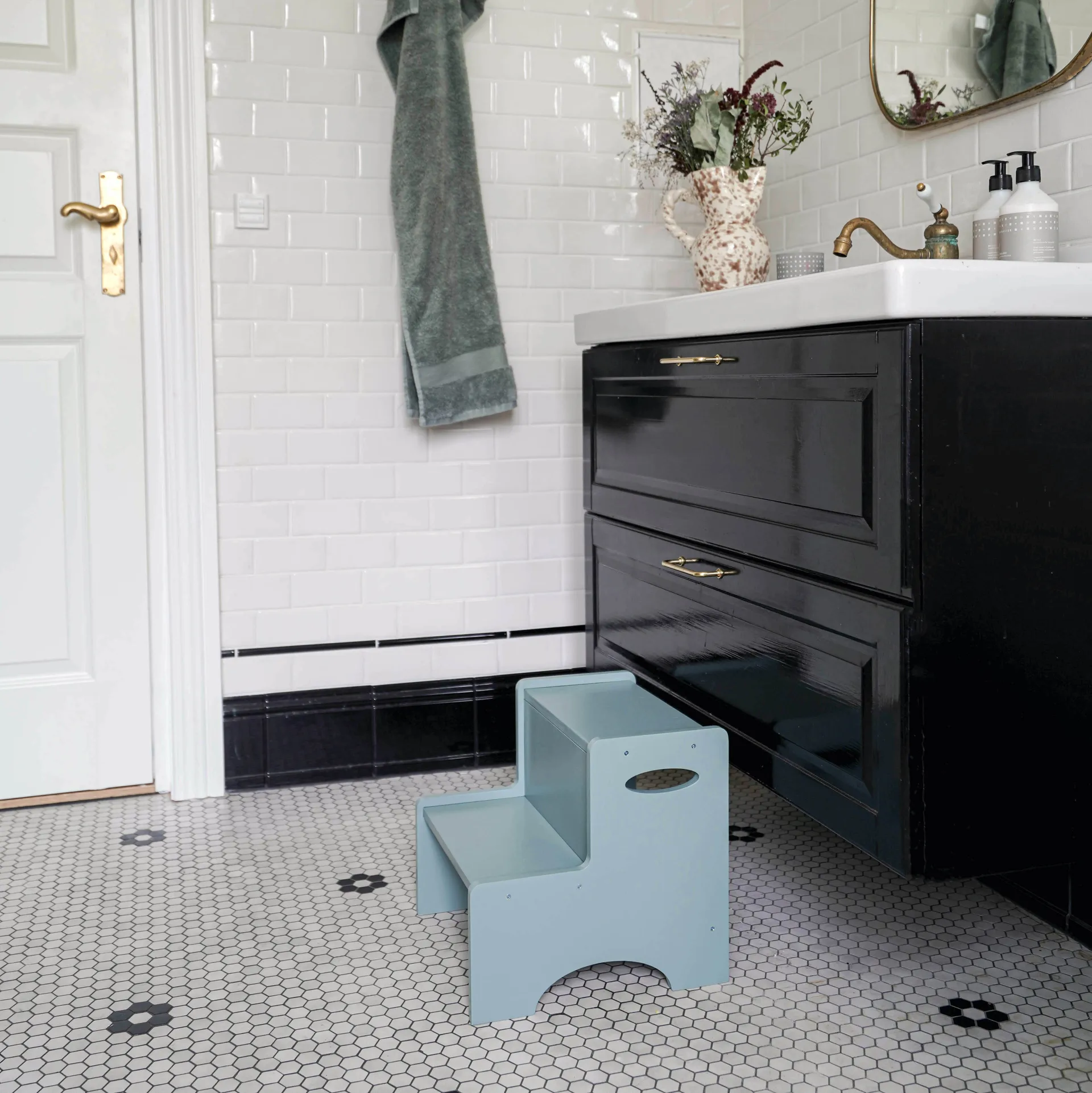 Step Up 子供用スツール 踏み台, Olive green Nofred