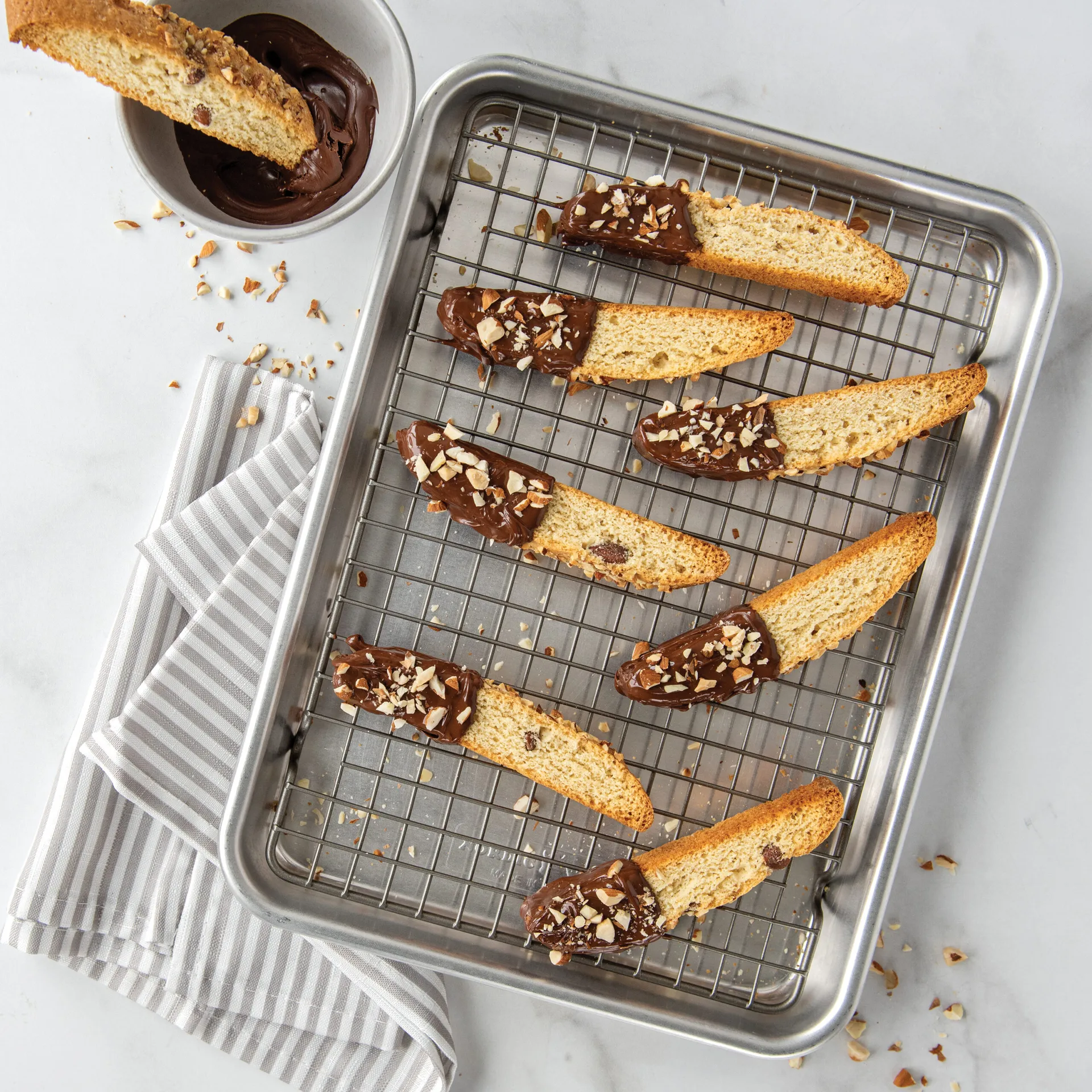 Naturals クォーターシート ベーキングパン ラック付き, Silver Nordic Ware