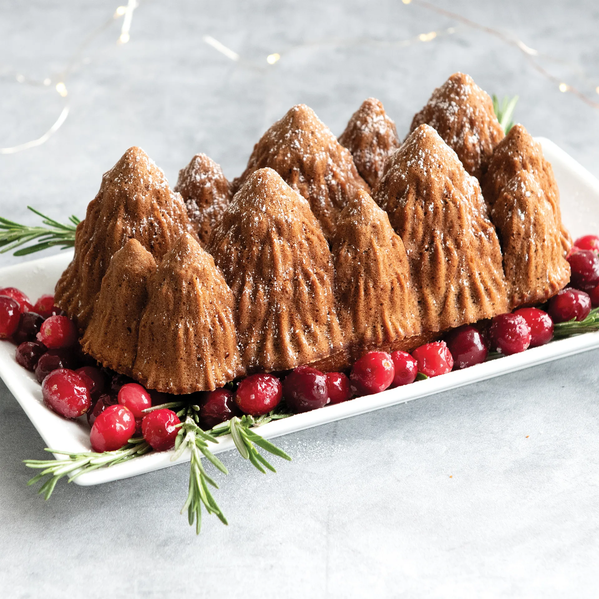 Nordic Ware Alpine Forest ベーキングパン, Silver Nordic Ware