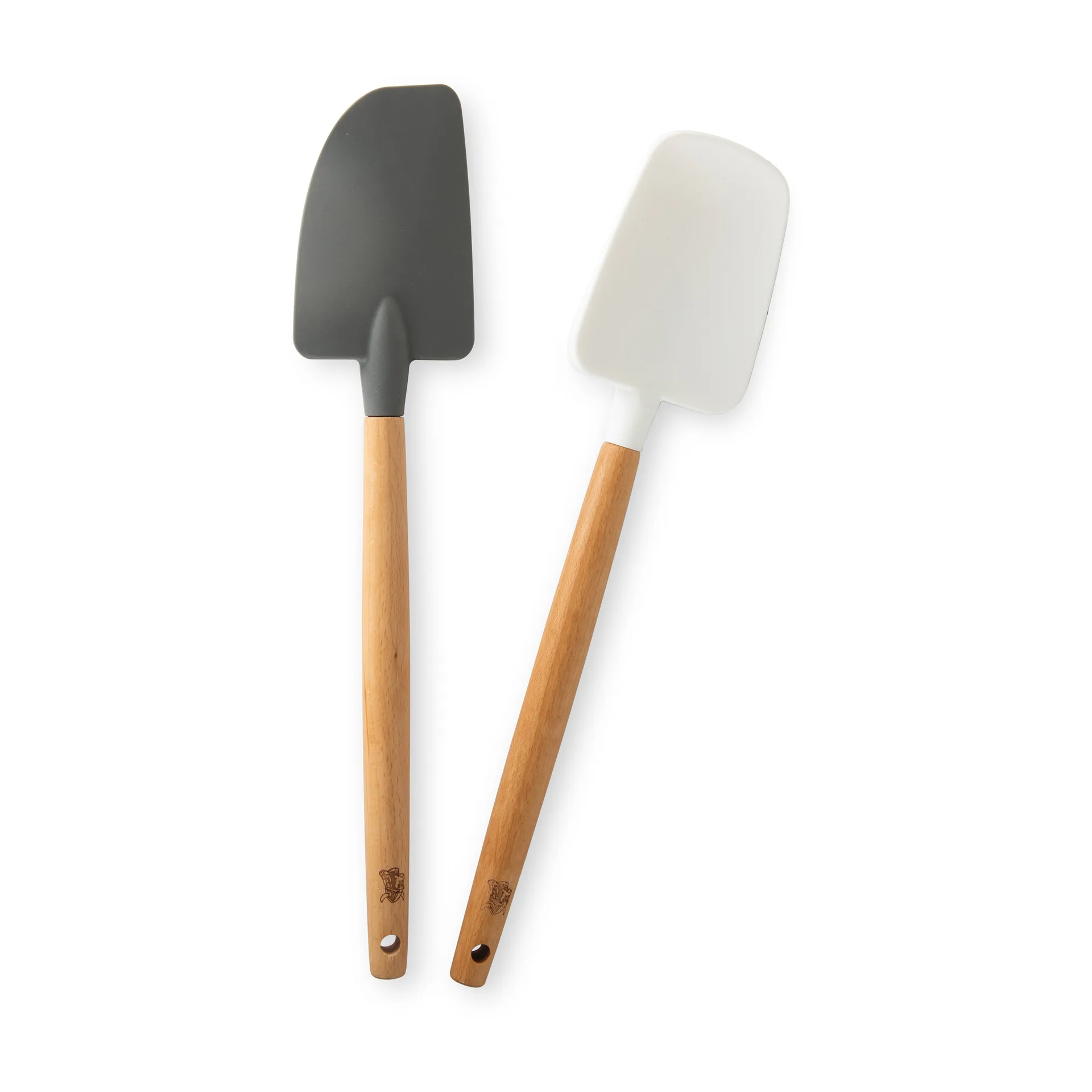 Nordic Ware スパチュラ beech wood 2パック, Black.white Nordic Ware