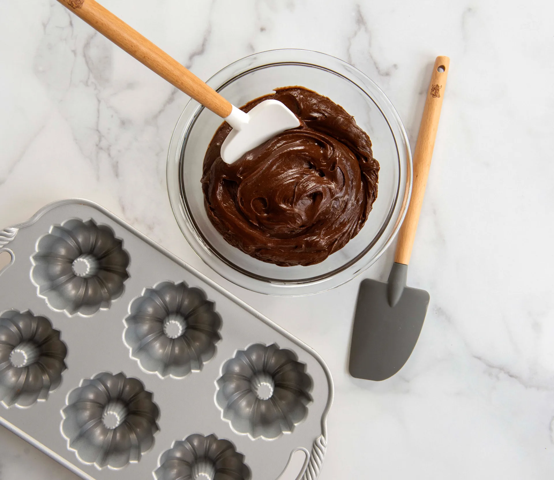 Nordic Ware スパチュラ beech wood 2パック, Black.white Nordic Ware