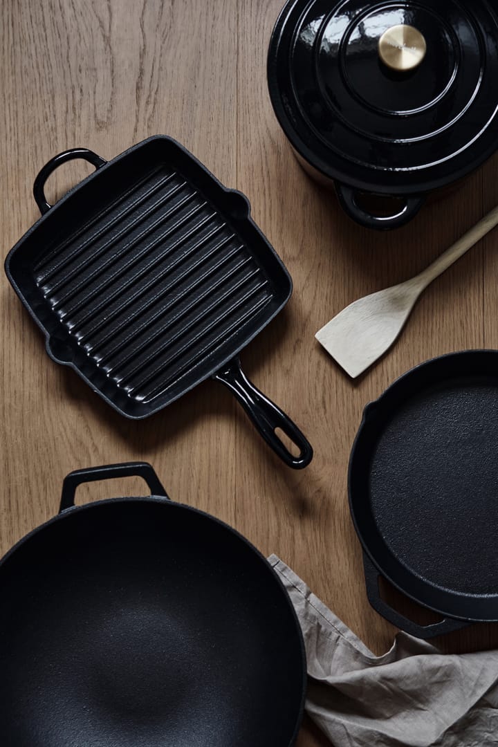グリルパン 25x25 cm, Cast iron-black Nordwik