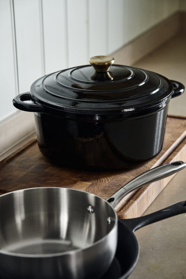 エナメル鋳鉄鍋 5 L, Black Nordwik