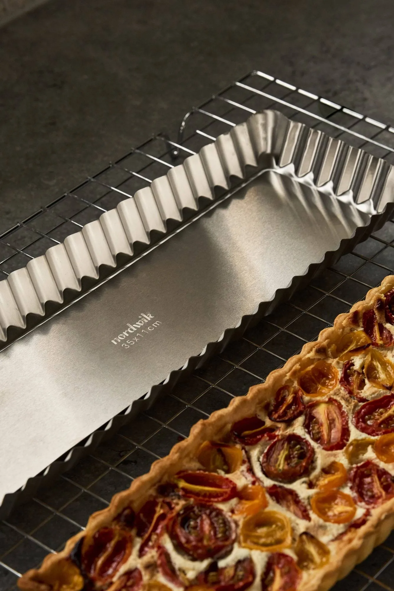 BAKE 底取れ式パイ型, Rectangular, stainless steel, 35x11 cm Nordwik | ノードウィック