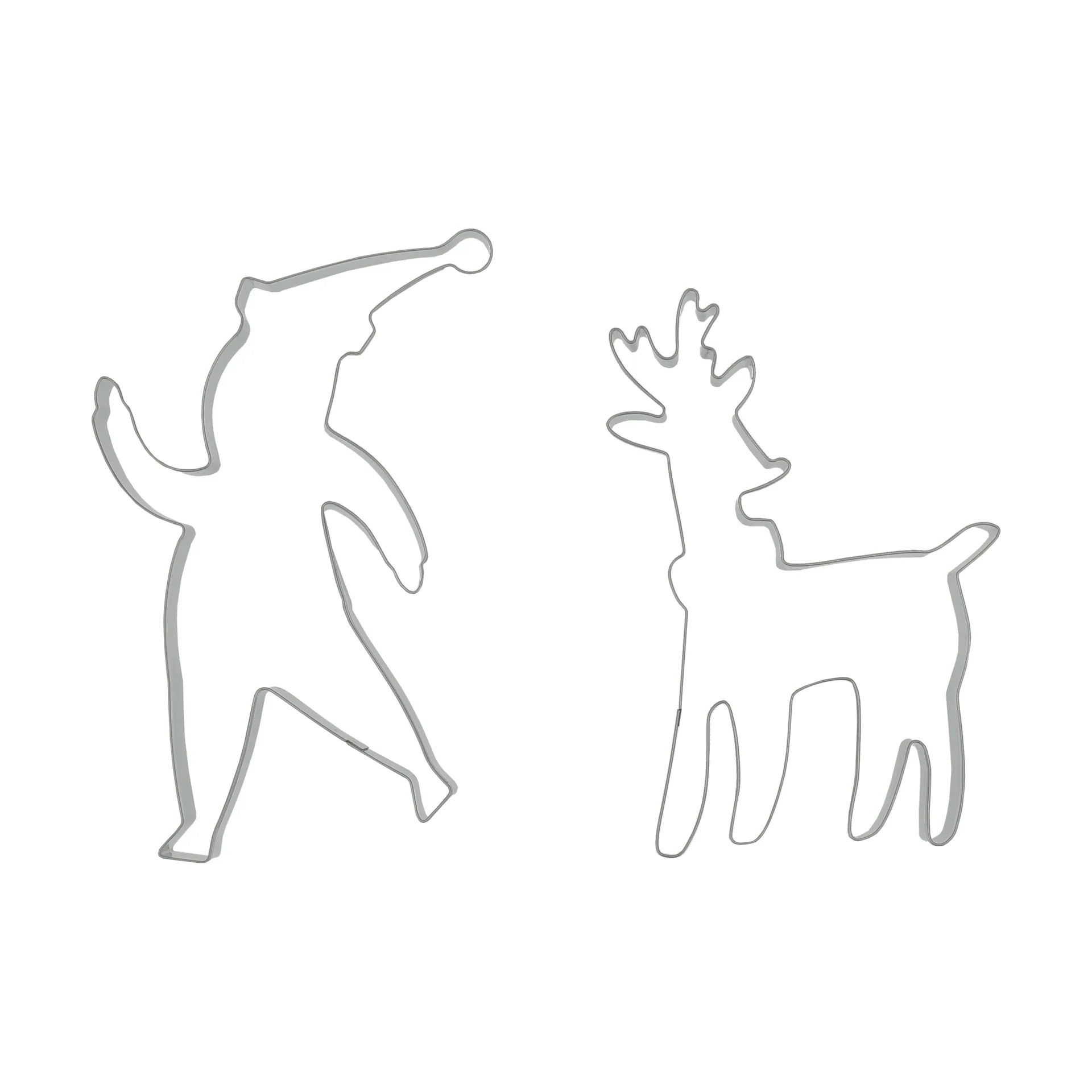 BAKE ジンジャーブレッドクッキー型, Santa & reindeer, 2 pieces Nordwik | ノードウィック