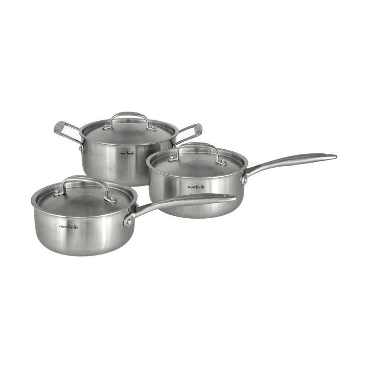 Nordwik 鍋セット 3-ply 3ピース - 1.5 L, 2 L, 3 L - Nordwik