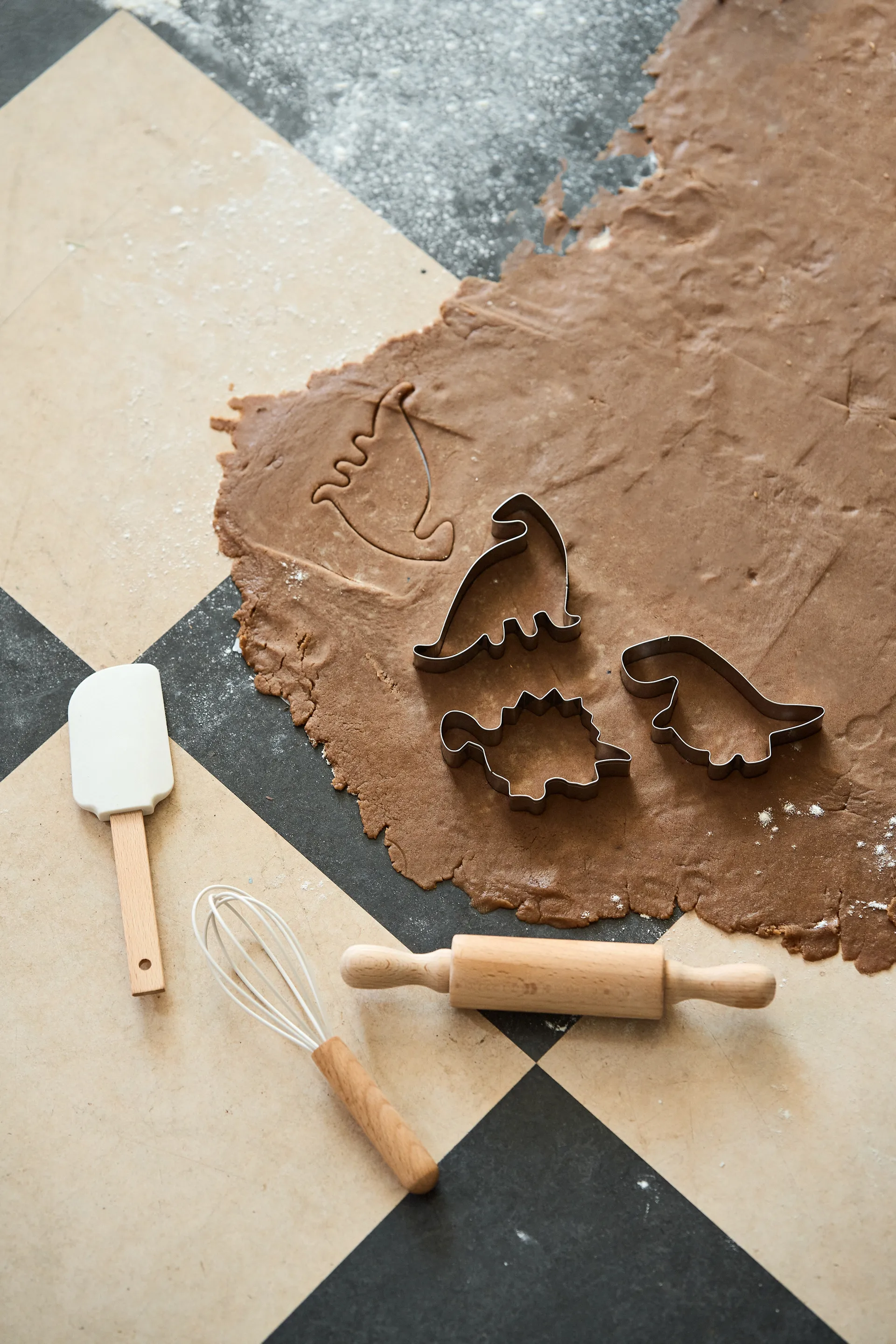 Nordwik ジンジャーブレッドカッター 恐竜 3個, Stainless steel Nordwik