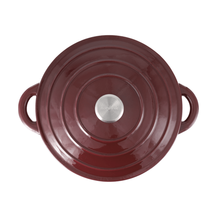 Nordwik 鋼鉄鍋 round 5 l, Burgundy Nordwik