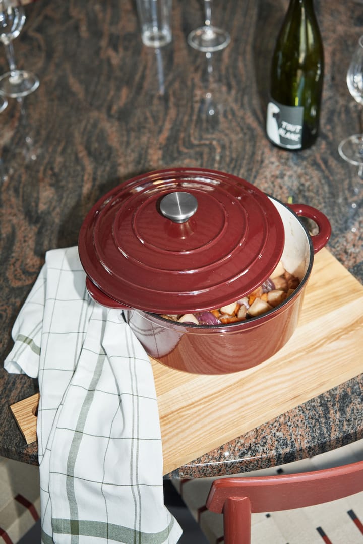 Nordwik 鋼鉄鍋 round 5 l, Burgundy Nordwik