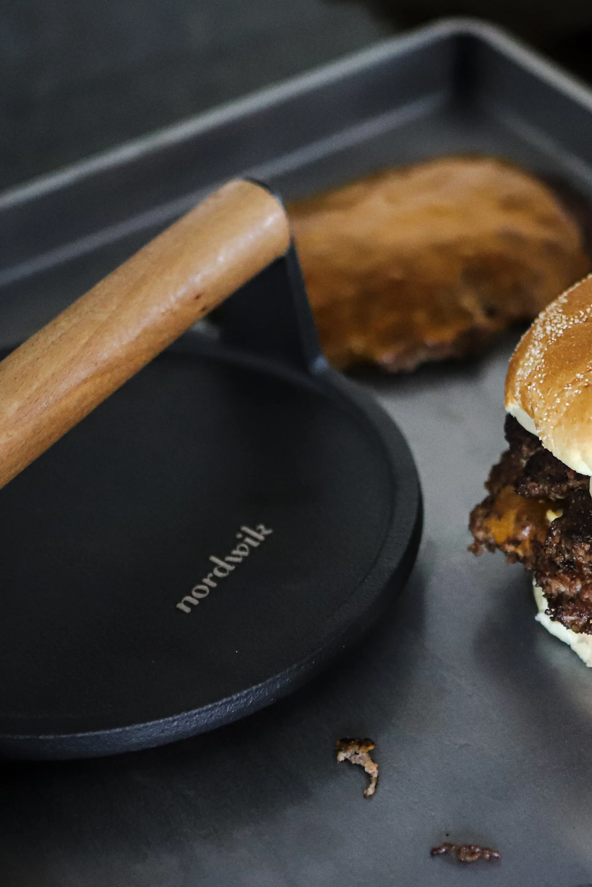 Smash Burger ハンバーガープレス 18 cm, Cast iron Nordwik