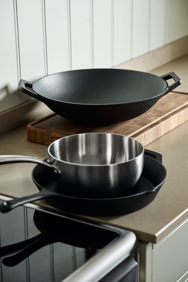Wok 中華鍋 Ø36 cm, Cast iron-black Nordwik