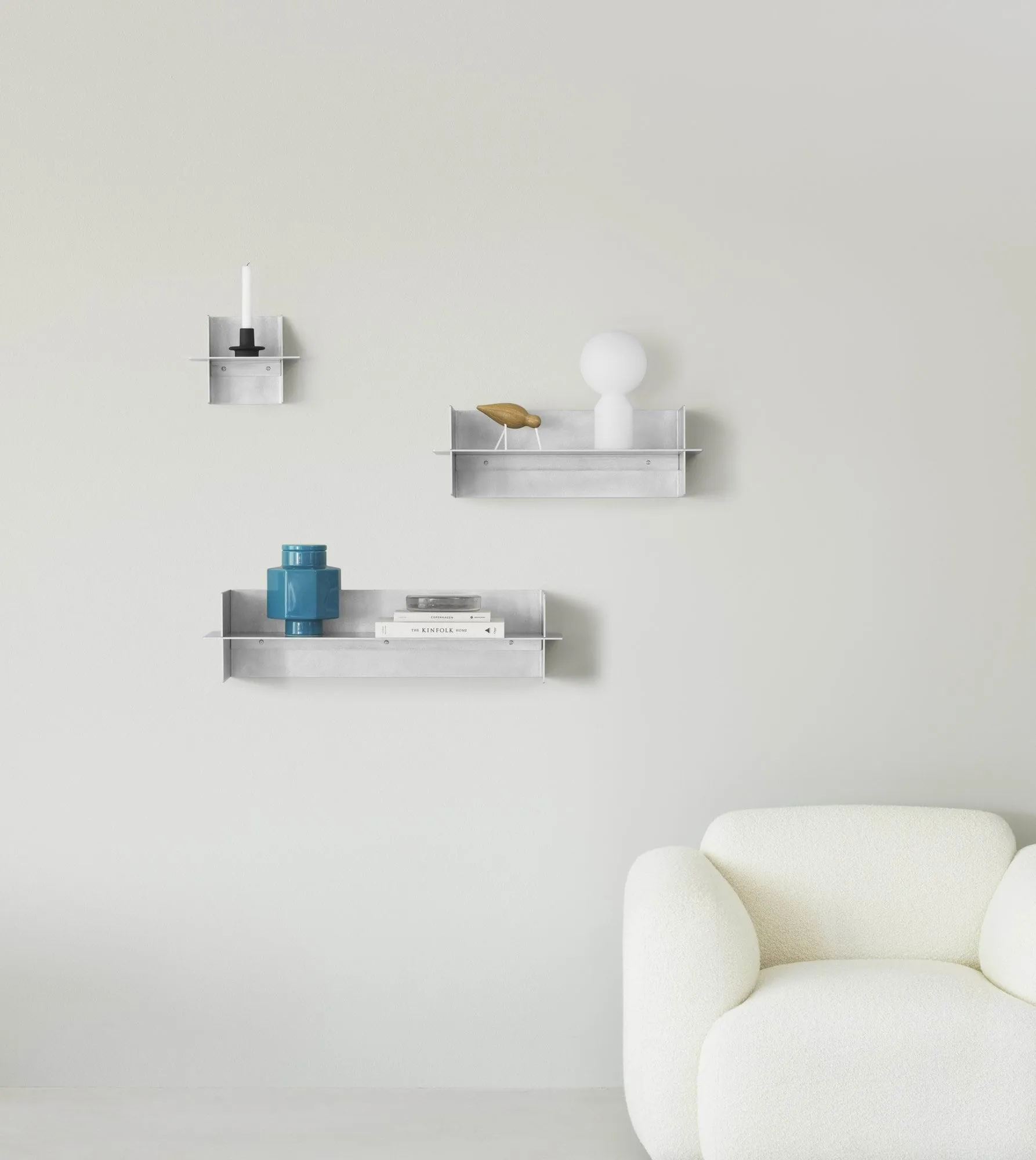 Alu シェルフ 80 cm, Aluminium Normann Copenhagen | ノーマンコペンハーゲン