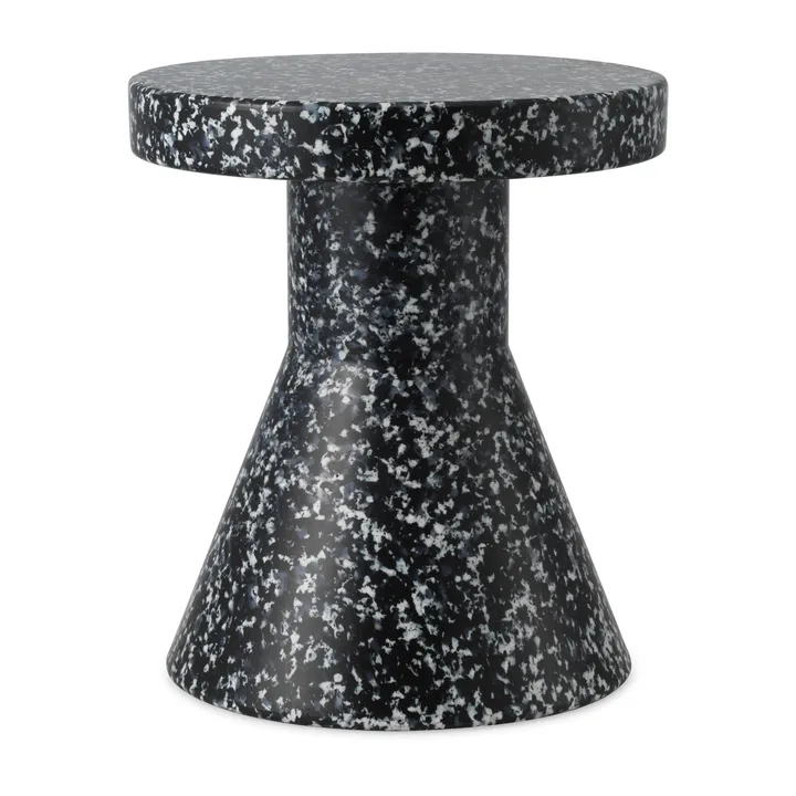 Bit Cone ラウンド スツール - Black-white, Ø36x42 cm - Normann Copenhagen | ノーマンコペンハーゲン