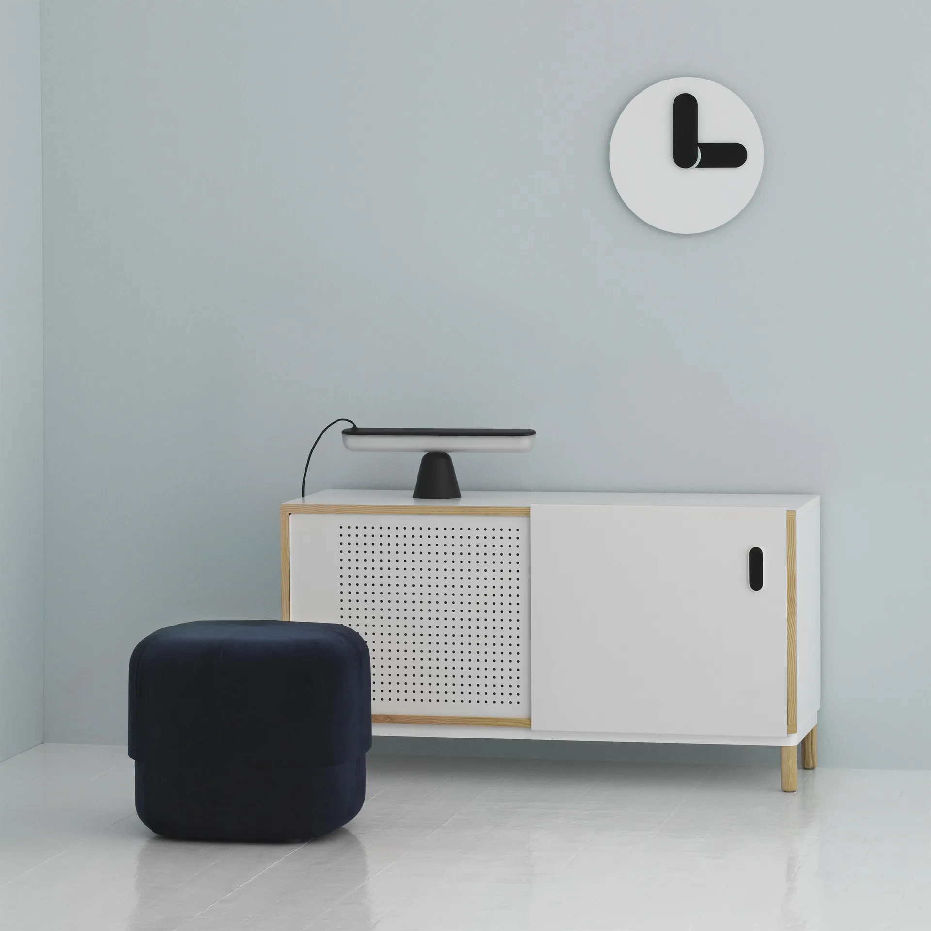 Bold ウォールクロック, white Normann Copenhagen | ノーマンコペンハーゲン