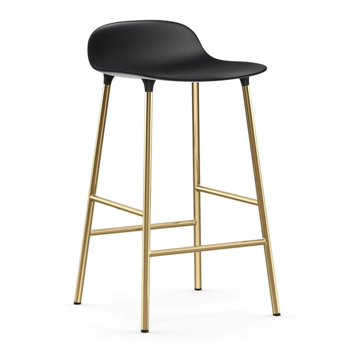 Form バースツール ブロンズレッグ 65 cm - Black - Normann Copenhagen | ノーマンコペンハーゲン