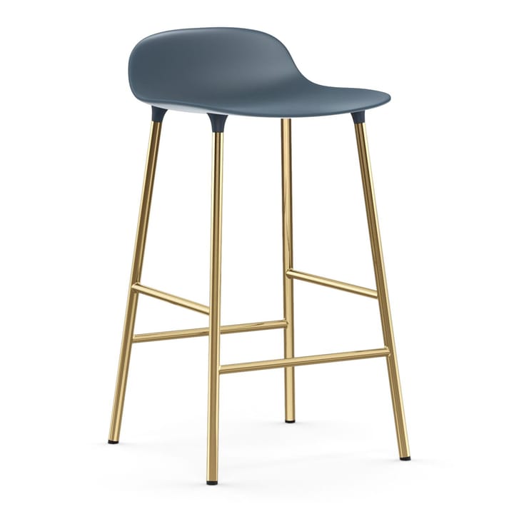 Form バースツール ブロンズレッグ 65 cm - Blue - Normann Copenhagen | ノーマンコペンハーゲン