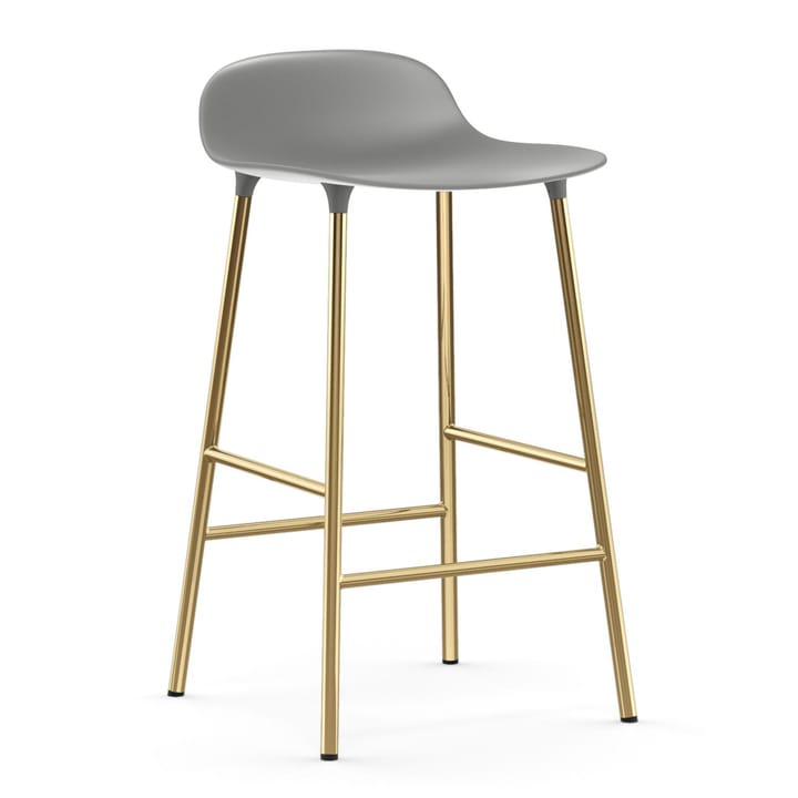 Form バースツール ブロンズレッグ 65 cm - Grey - Normann Copenhagen | ノーマンコペンハーゲン