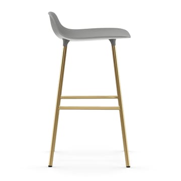 Form バースツール ブロンズレッグ 65 cm - Grey - Normann Copenhagen | ノーマンコペンハーゲン