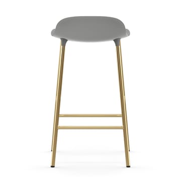 Form バースツール ブロンズレッグ 65 cm - Grey - Normann Copenhagen | ノーマンコペンハーゲン