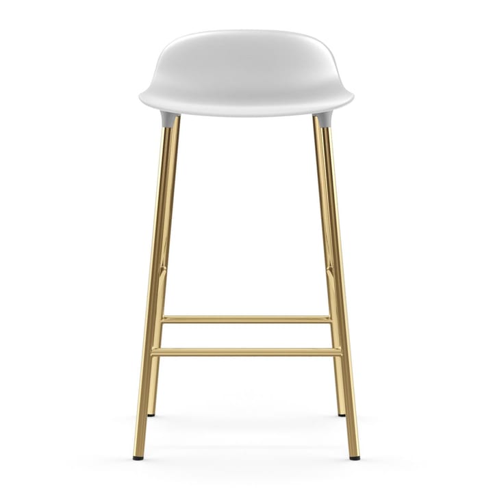 Form バースツール ブロンズレッグ 65 cm, White Normann Copenhagen | ノーマンコペンハーゲン