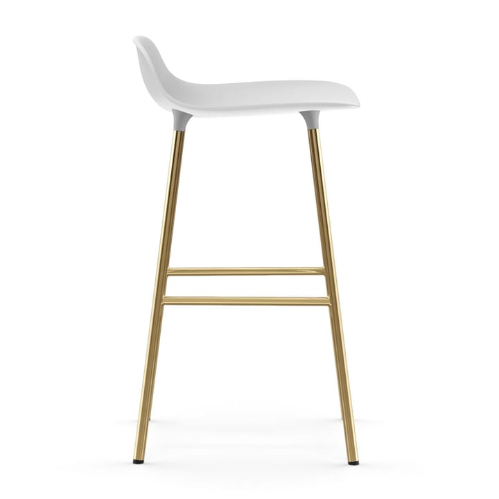 Form バースツール ブロンズレッグ 65 cm, White Normann Copenhagen | ノーマンコペンハーゲン