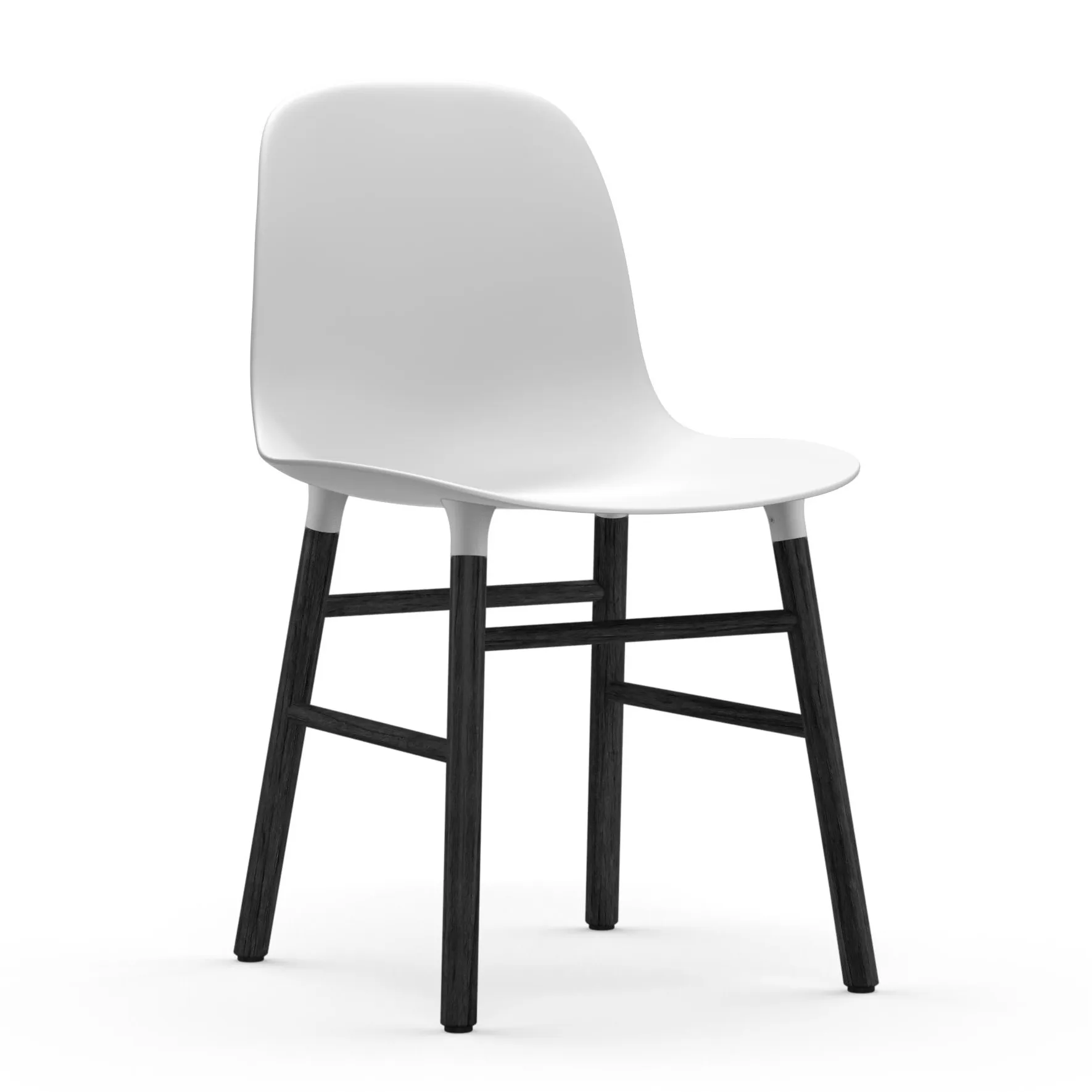 Form チェアレッグ - black, White Normann Copenhagen | ノーマンコペンハーゲン