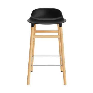 Form バースツール オークレッグ - Black - Normann Copenhagen | ノーマンコペンハーゲン