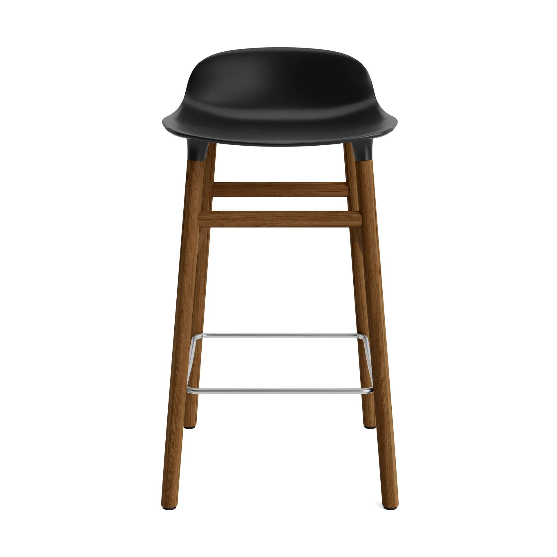 Form バースツール ウォルナッツレッグ, Black Normann Copenhagen | ノーマンコペンハーゲン