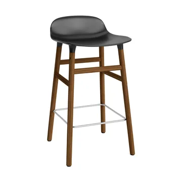 Form バースツール ウォルナッツレッグ - Black - Normann Copenhagen | ノーマンコペンハーゲン