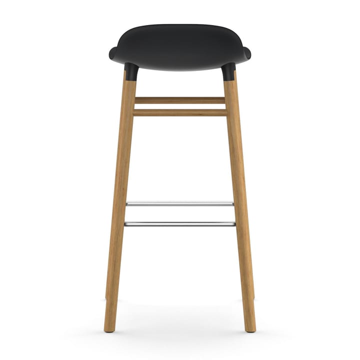 Form バースツール オークレッグ, Black Normann Copenhagen | ノーマンコペンハーゲン