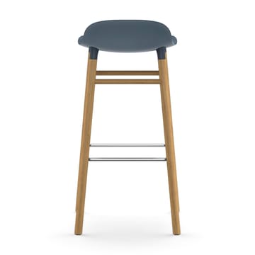 Form バースツール オークレッグ - Blue - Normann Copenhagen | ノーマンコペンハーゲン