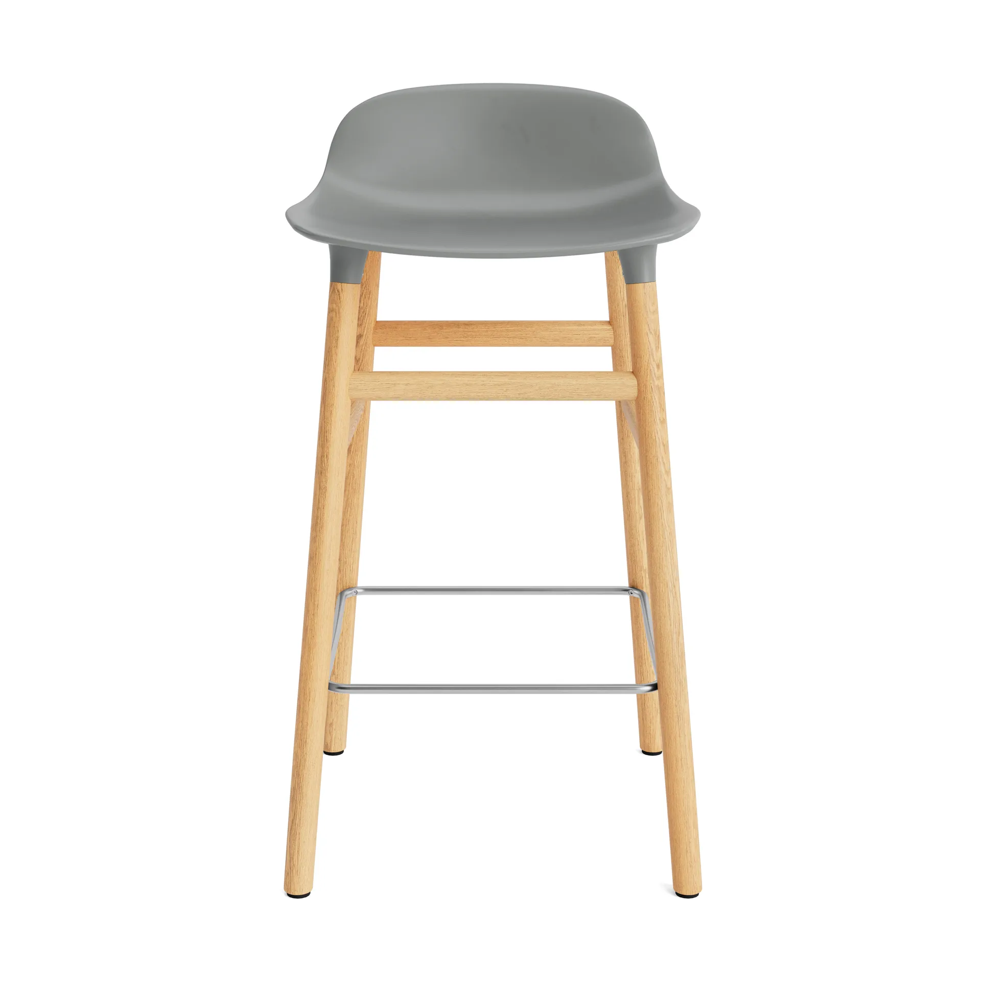 Form バースツール オークレッグ, Grey Normann Copenhagen | ノーマンコペンハーゲン