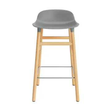 Form バースツール オークレッグ - Grey - Normann Copenhagen | ノーマンコペンハーゲン