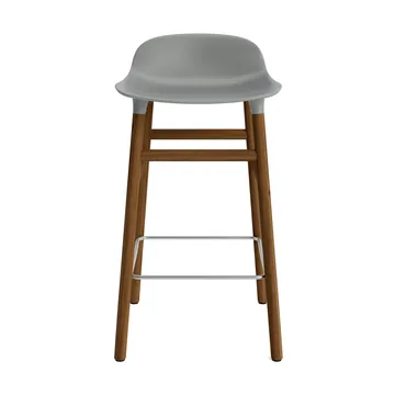 Form バースツール ウォルナッツレッグ - Grey - Normann Copenhagen | ノーマンコペンハーゲン