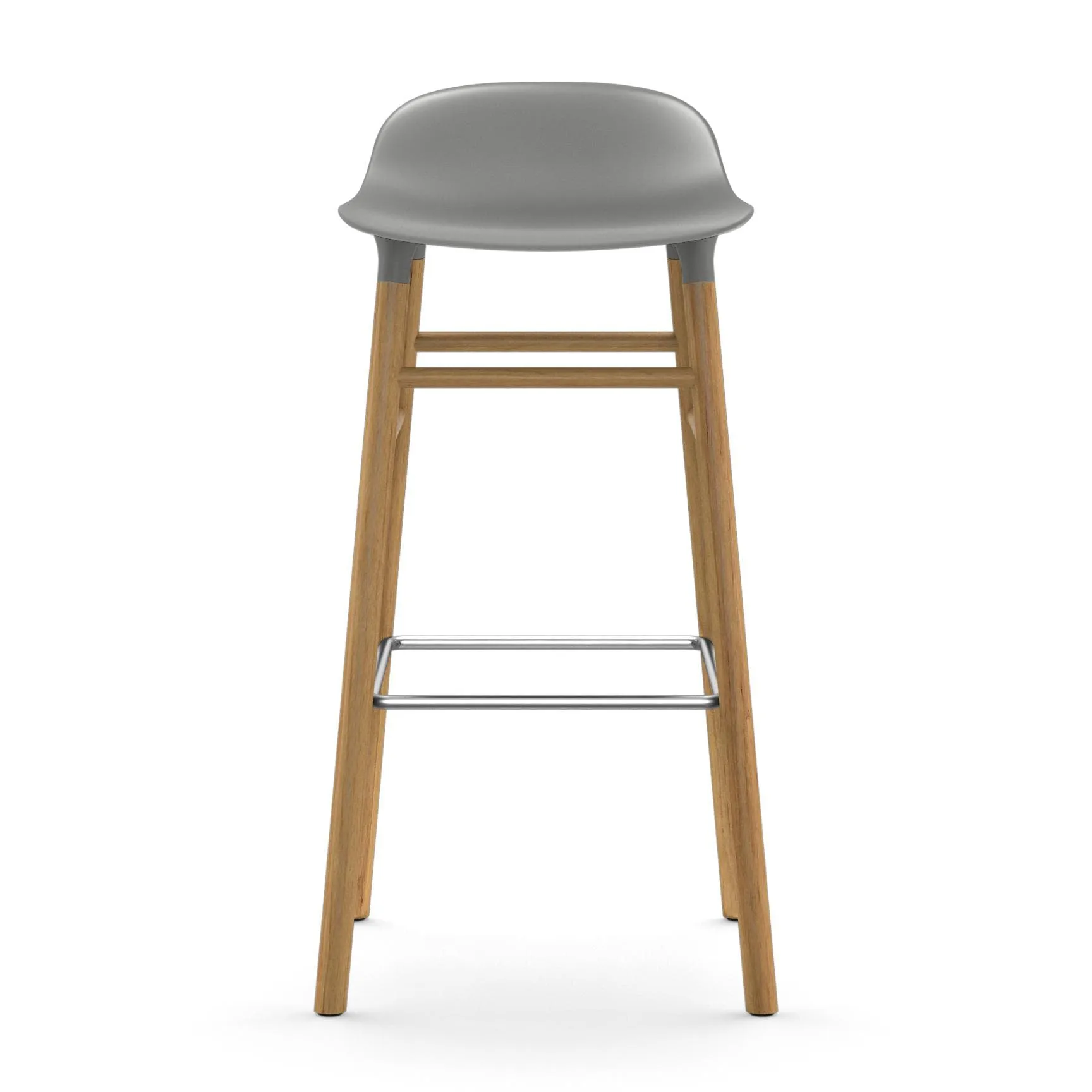 Form バースツール オークレッグ, Grey Normann Copenhagen | ノーマンコペンハーゲン