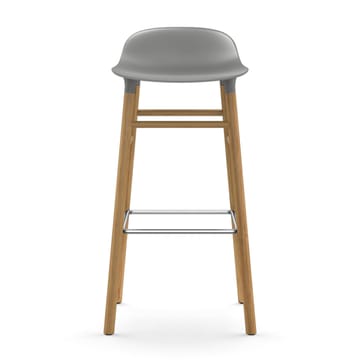 Form バースツール オークレッグ - Grey - Normann Copenhagen | ノーマンコペンハーゲン