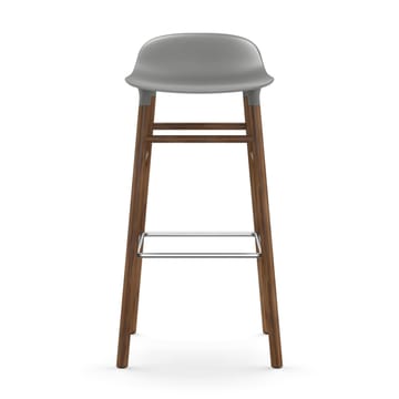 Form バースツール ウォルナッツレッグ - Grey - Normann Copenhagen | ノーマンコペンハーゲン
